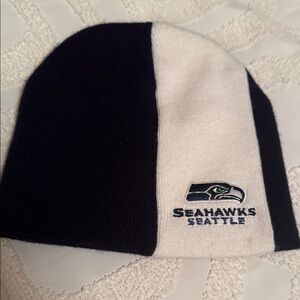 Seattle Seahawks Kids Beanie - Black and White